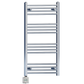 550mm Wide - 1000mm High Flat Chrome Electric Heated Towel Rail Radiator Stock Clearance 