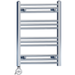 400mm Wide - 700mm High Flat Chrome Electric Heated Towel Rail Radiator Stock Clearance 