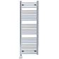 500mm Wide - 1500mm High Flat Chrome Electric Heated Towel Rail Radiator Stock Clearance 