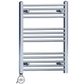 600mm Wide - 700mm High Flat Chrome Electric Heated Towel Rail Radiator Stock Clearance 