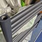 Refurbished 600mm x 600mm Anthracite Grey Heated Towel Rail Radiator | Flat Central Heating BF-01 