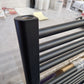 Refurbished 550mm x 1200mm Matt Black Heated Towel Rail Radiator | Flat Central Heating CH-01 