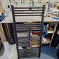 Refurbished 550mm x 1200mm Matt Black Heated Towel Rail Radiator | Flat Central Heating CH-01 