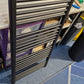 Refurbished 550mm x 1200mm Matt Black Heated Towel Rail Radiator | Flat Central Heating CH-02 