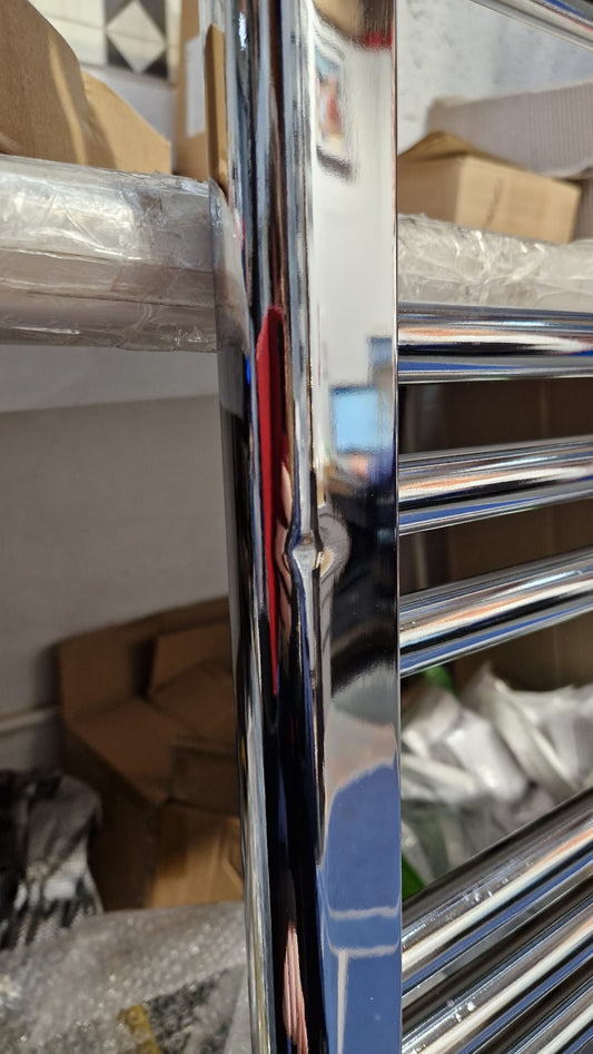 400 x 700mm Refurbished Chrome Electric Pre-Filled Heated Towel Rail ELS-01 