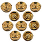 Gold Radiator Bleed Valve 1/2" BSP 15mm – Air Vent for Towel Rail UK (1–10 Pack) 