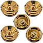 Gold Radiator Bleed Valve 1/2" BSP 15mm – Air Vent for Towel Rail UK (1–10 Pack) 