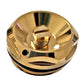 Gold Radiator Blanking Plug + Bleeding Valve Set 15mm For Towel Rails 