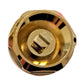 Gold Radiator Blanking Plug + Bleeding Valve Set 15mm For Towel Rails 