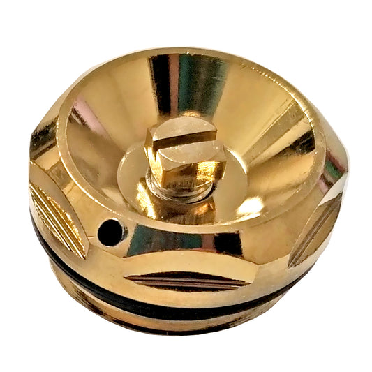 Gold Radiator Bleeding Valve 15mm For Towel Rails 