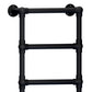500 x 750mm Charlotte Traditional Matt Black Heated Towel Rail Radiator Central Heating Bathroom Heater 
