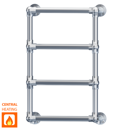Charlotte- Traditional Heated Towel Rail Radiator - 500 x 750mm - Chrome 