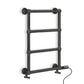 Dual Fuel 500 x 750mm Straight Anthracite Grey Designer Heated Towel Rail Radiator - (incl. Valves + Electric Heating Kit) 
