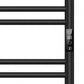 500 x 800mm Black Dry Heating Electric Towel Rail Radiator SN Model, Stainless Steel 