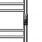 500 x 800mm Chrome Dry Heating Electric Towel Rail Radiator SN Model, Stainless Steel 