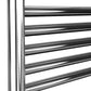 500 x 800mm Chrome Dry Heating Electric Towel Rail Radiator SN Model, Stainless Steel 