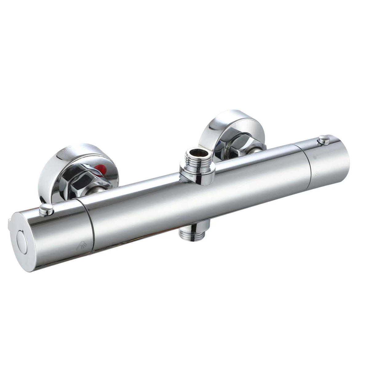  Thermostat Shower System With Round Mixer Set and Rainfall Shower Head