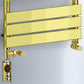 Dual Fuel -500 x 800mm Straight Gold Panel Heated Towel Rail - (incl. Valves + Electric Heating Kit)