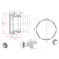 Gold Radiator Blanking Plug + Bleeding Valve Set 15mm For Towel Rails 