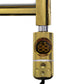 AF Type Thermostatic Towel Rail Electric Heating Immersion Element In Gold