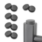 Anthracite Grey Radiator Cover Caps for Towel Rail Blanking & Air Vent Valves (5 Pairs) 