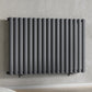 1020mm x 600mm Anthracite Gray Designer Horizontal Single Column Radiator, 2370 BTU 