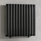 660mm x 600mm Black Designer Horizontal Single Column Radiator, 1535 BTU 