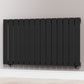 1060mm x 600mm Black Designer Horizontal Single Flat Panel Radiator, 2503 BTU 