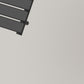 Dual Fuel 500 x 800mm Flat Panel Matt Black Heated Towel Rail - (incl. Valves + Electric Heating Kit) 
