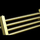 300mm Wide - 1600mm High Shiny Gold Heated Towel Rail Radiator