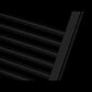 350mm Wide - 700mm High Flat Chrome Heated Towel Rail Radiator 