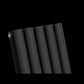 960mm x 600mm Black Designer Horizontal Double Column Radiator, 4147 BTU 