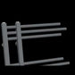Dual Fuel 500 x 1200mm Straight Anthracite Grey Designer Heated Towel Rail Radiator- (incl. Valves + Electric Heating Kit) 