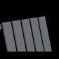 452mm x 1600mm Anthracite Gray Designer Vertical Single Flat Panel Radiator, 2558 BTU 