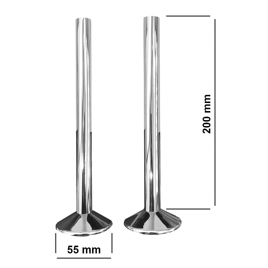 Gold Pipe Covers and Collars For 15mm Towel Rail Radiator Pipes Easy