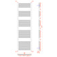 Dual Fuel 550 x 1700mm Straight Chrome  Heated Towel Rail Radiator- (incl. Valves + Electric Heating Kit) 