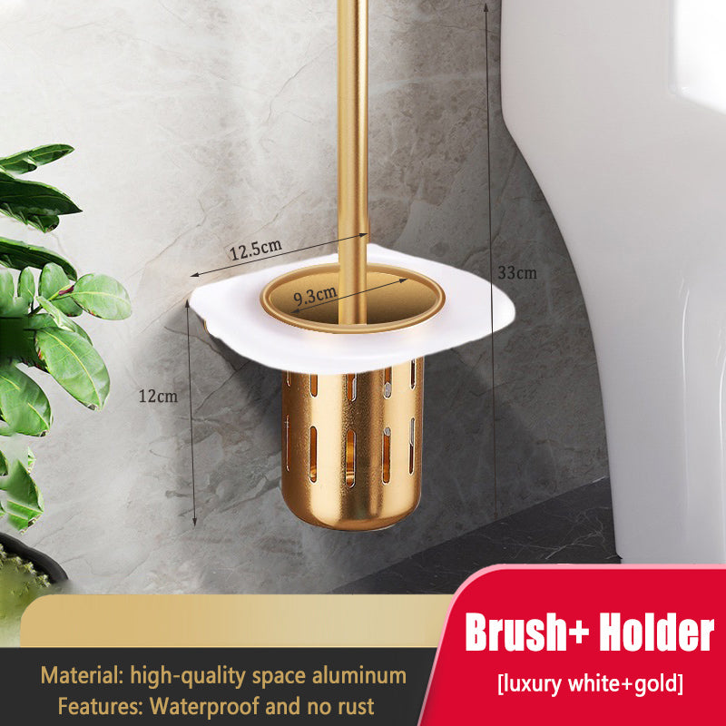 Gold Toilet Brush Holder