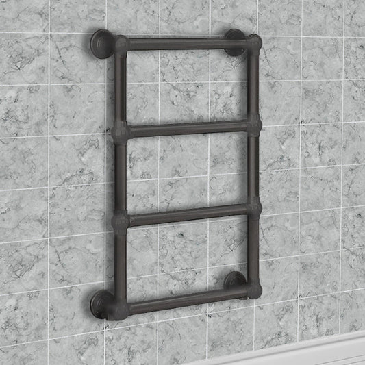 Charlotte - Traditional Heated Towel Rail Radiator - 500 x 750mm - Anthracite Grey