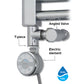Terma Moa Chrome Dual Fuel Kit for Heated Towel Rails Electric Element, Valves, T Piece 