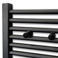 Extra Hanger for Heated Towel Rail Radiator Bath Robe Hook Clip Pair Peg Black 