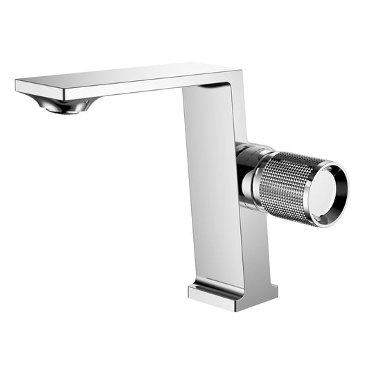 Modern Chrome Brass Elegant Bathroom Tap Rotary Handle KPY-1260507C