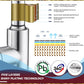 Stainless Kitchen Faucet 360 Flexible Bendable Swivel Dual Spray Chrome Tap Mixer Model KPY-30235 