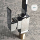 Geometric Chrome Brass Elegant Bathroom Tap 360 Swivel KPY-7182573C 