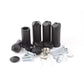 Dual Fuel 450 x 1000mm Matt Black Curved Heated Towel Rail - (incl. Valves + Electric Heating Kit) 