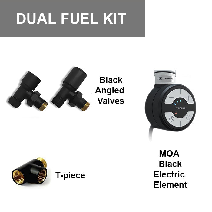 Terma MOA Thermostatic Electric Element for Heated Towel Rail Radiator Black Dual Fuel Kit