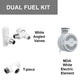 Terma MOA Thermostatisches elektrisches Element für beheizten Handtuchhalter, Heizkörper, Weiß, Dual-Fuel-Kit 