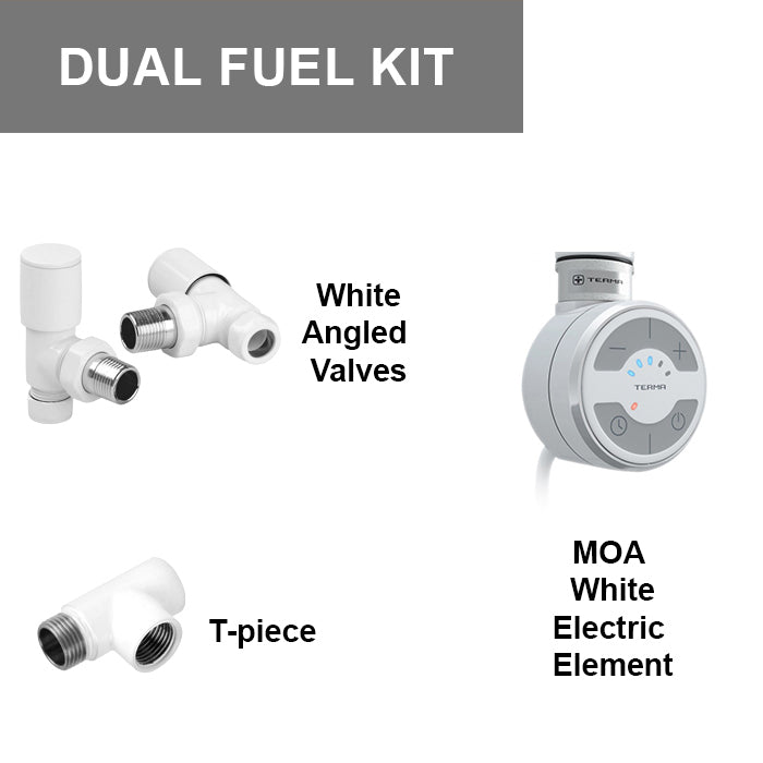 Terma MOA Thermostatic Electric Element for Heated Towel Rail Radiator White Dual Fuel Kit