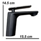 Black Brass Elegant Bathroom Tap With a Silver Detail KPY-1248548BC 