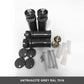 600mm Wide - 600mm High Anthracite Grey Heated Towel Rail Radiator 