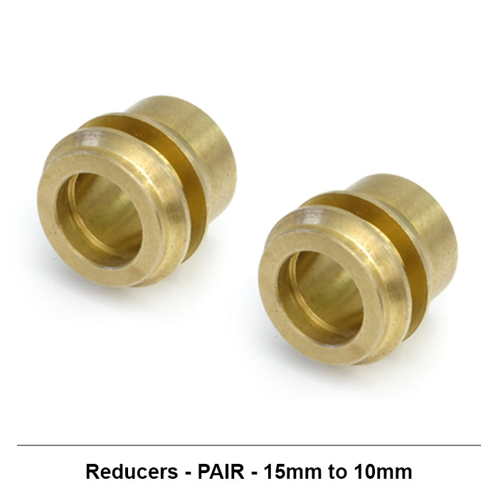 Modern Gold Straight Radiator Valves 10mm Pair